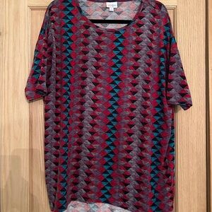 LuLaRoe Multicolor Geometric Top